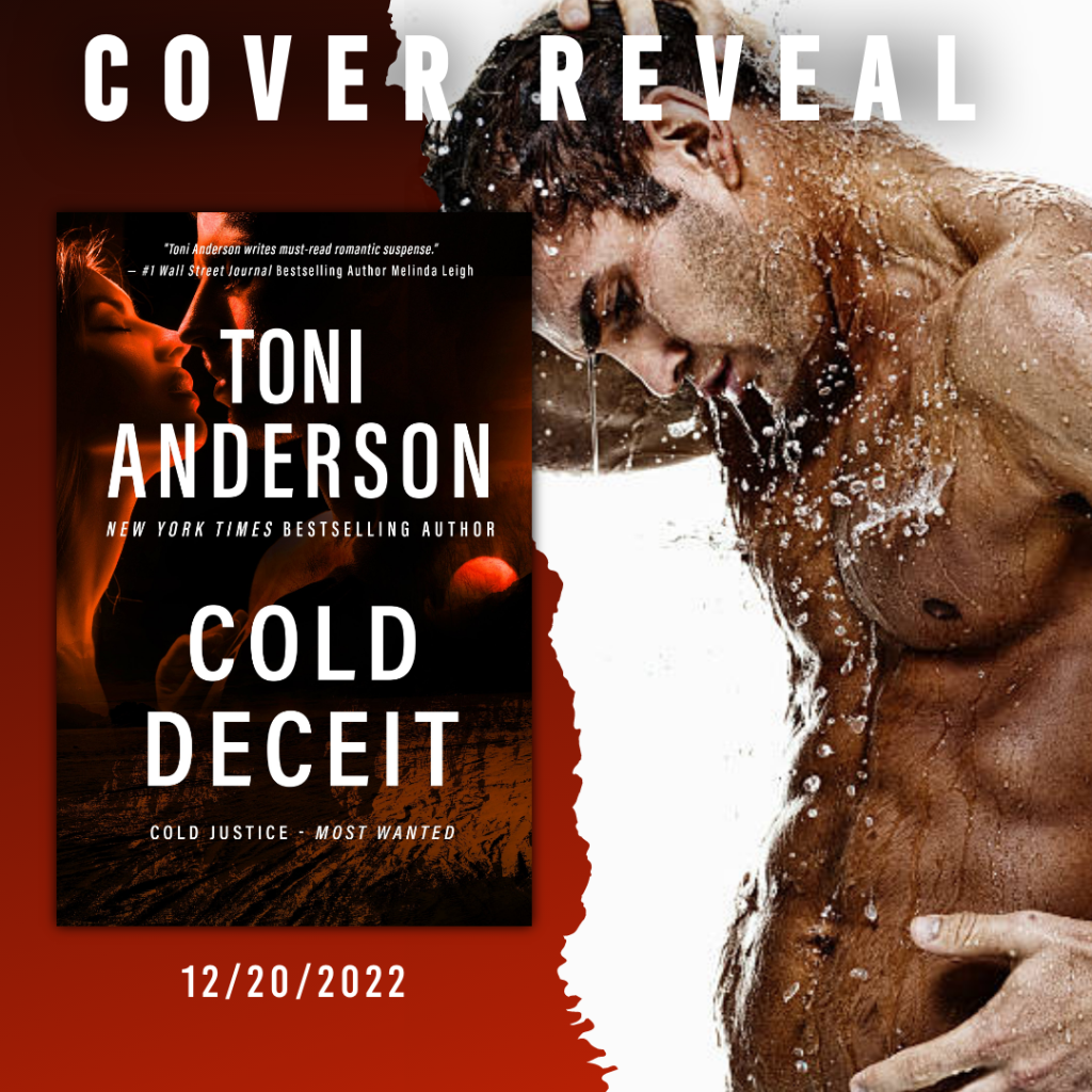 Cold Deceit cover in an reader. Man taking a shower.